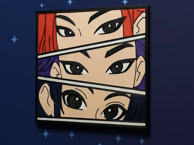 Anime K-Pop Eyes Panel