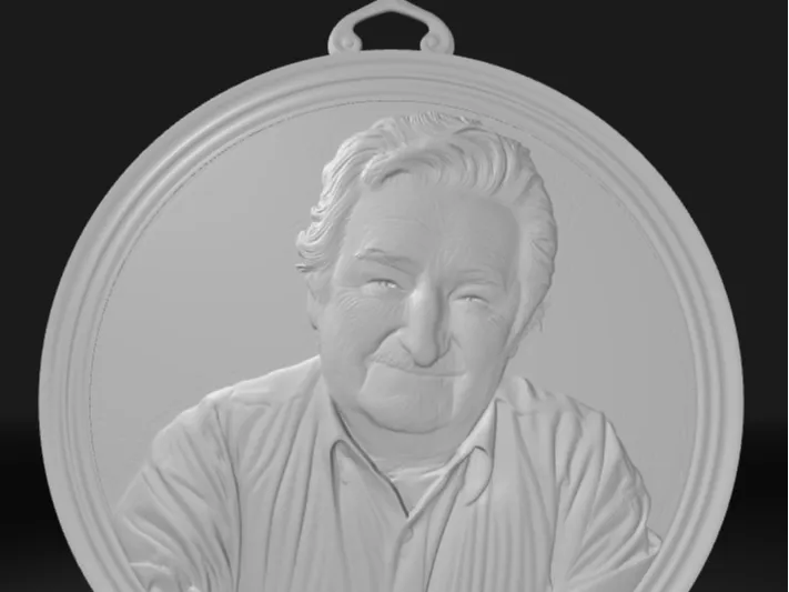 José "Pepe" Mujica retrato decorativo para colgar