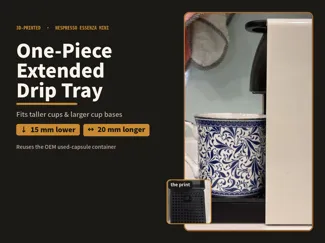 Extended Drip Tray — for Nespresso Essenza Mini