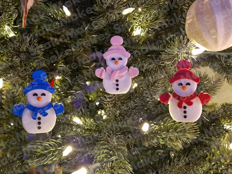 Cute Happy Snowman (Articulated)