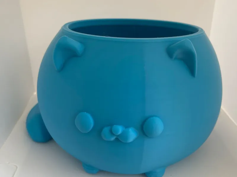 Chubby Kawaii Cat Planter
