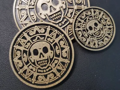 Cursed Pirate Gold Coin