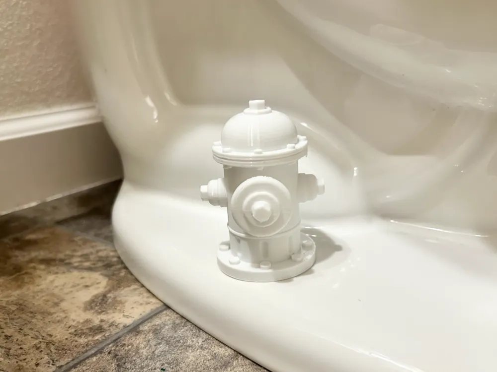 Modelo para impresión 3D: Potty Pal - Fire Hydrant. Referencia del modelo original.