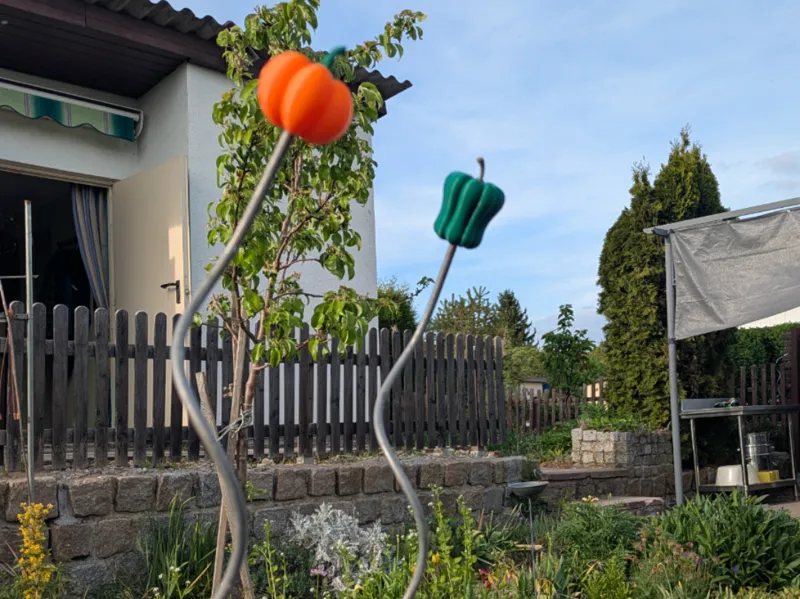 Spiral Tomato Stake Toppers, Spiralstabaufsätze 
