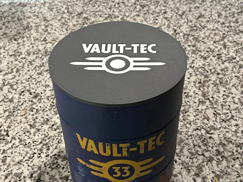 Vault Tec Popcorn Tin Snap On Lid - Fallout 
