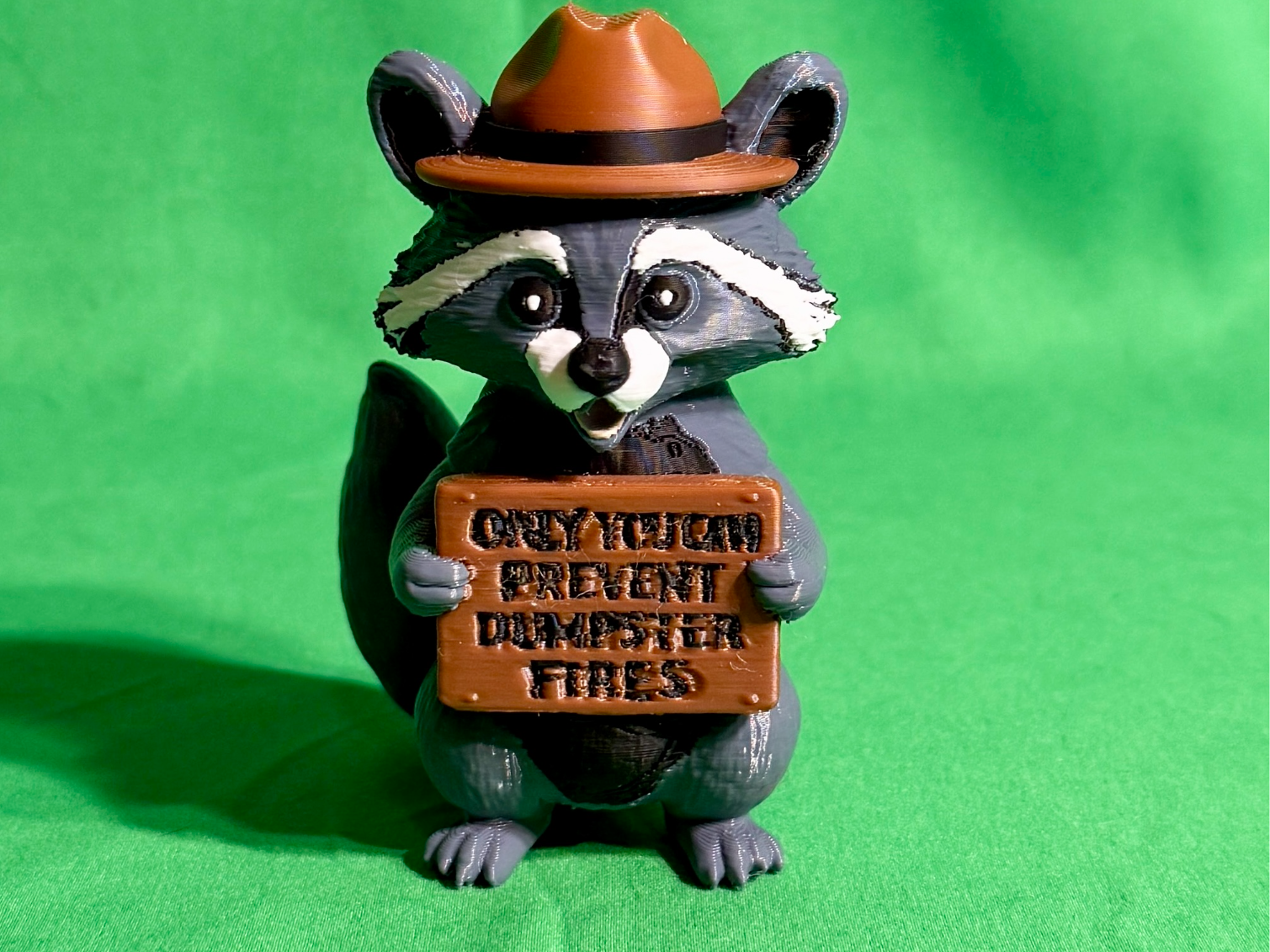 Dumpster Fire Raccoon