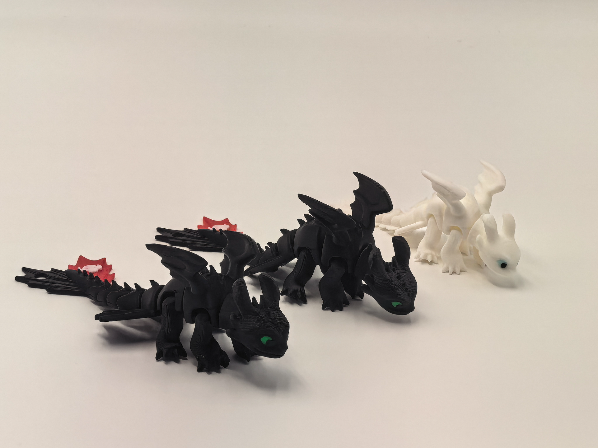 驯龙高手系列，夜煞无牙仔挂饰，可爱飞龙，无需支撑MINI可打 3D model