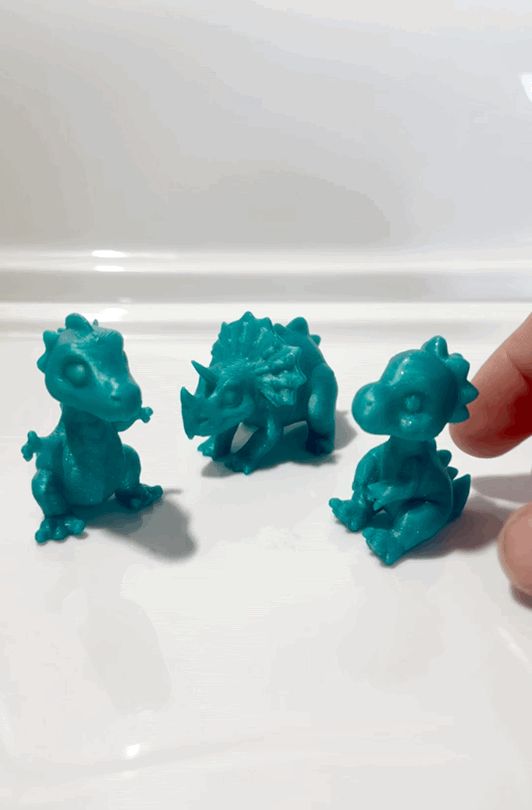 Cute Baby Dinosaurs (3 on one plate)