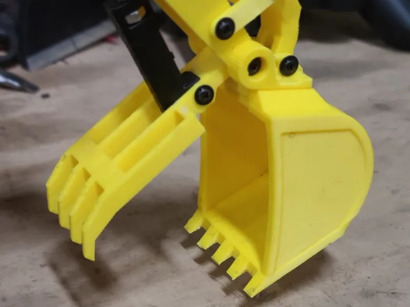 Thumb and Bucket for ProfessorBoots RC Excavator
