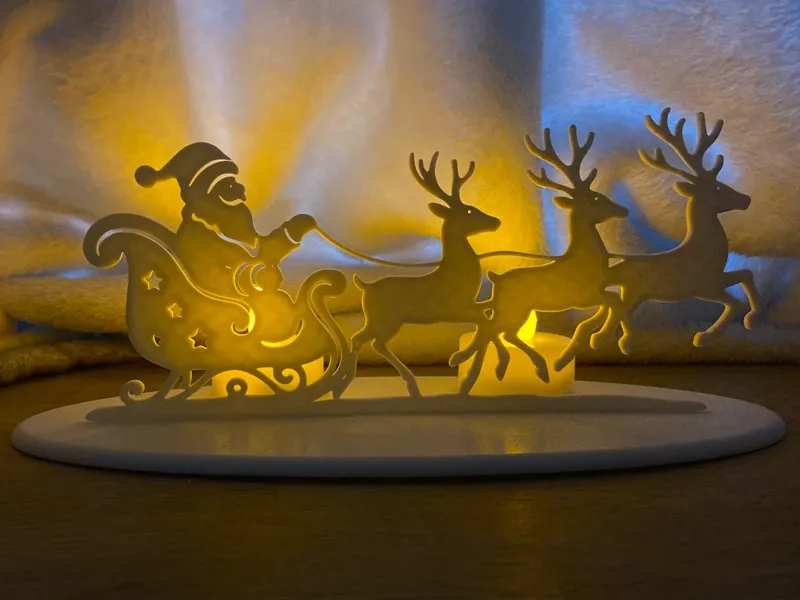 Weihnachtlicher Teelicht-Halter