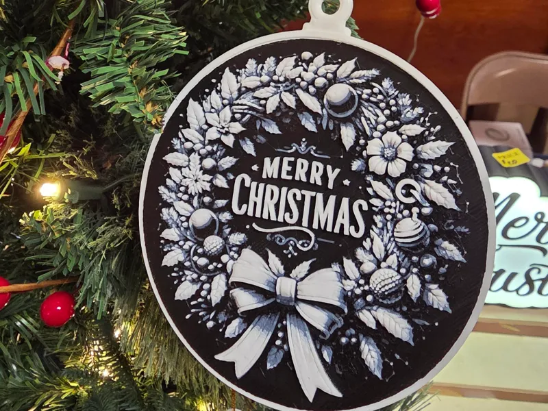Merry christmas wreath