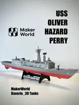 Фигурка на военен кораб Perry-class Guided Missile Frigate