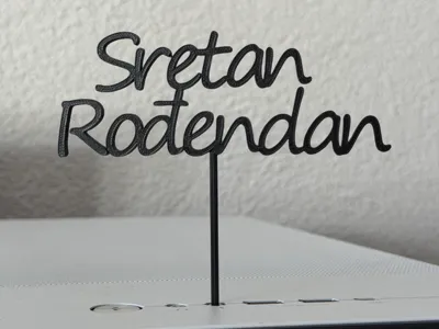 Cake Topper Croatian