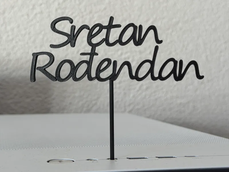 Cake Topper Croatian