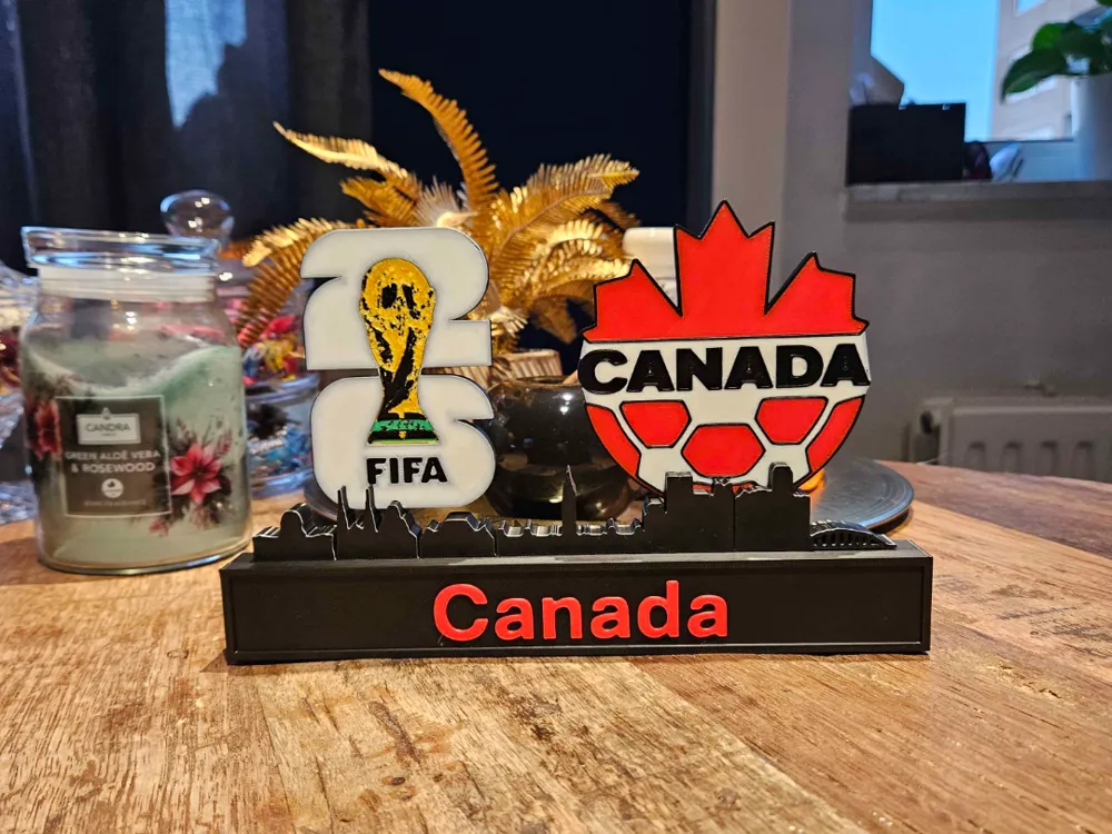 Fifa Display Design FIFA - World cup 26 Canada display - Free 3D Print Model - MakerWorld