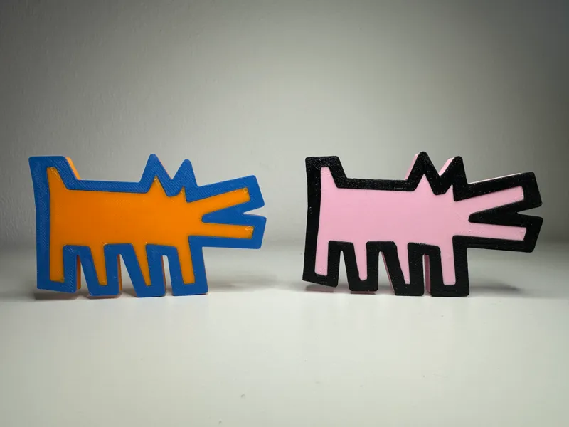 Graffiti Style Icon Dog - 3D Magnet