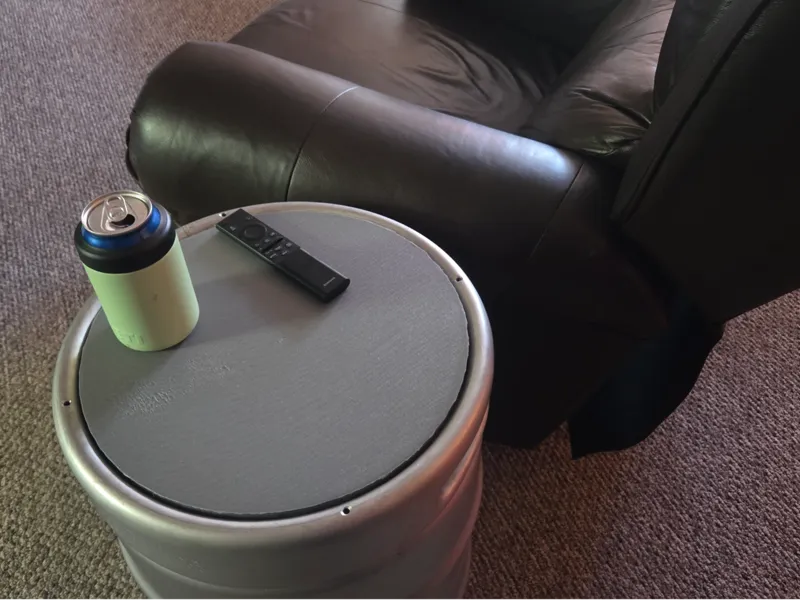 Beer Keg into End Table