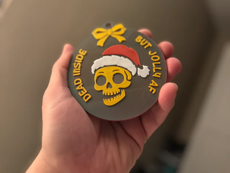 Dead Inside but Jolly AF Ornament