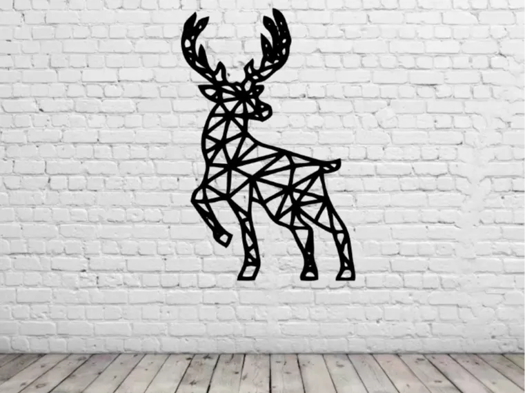 animal geometrico decoracion de pared v3