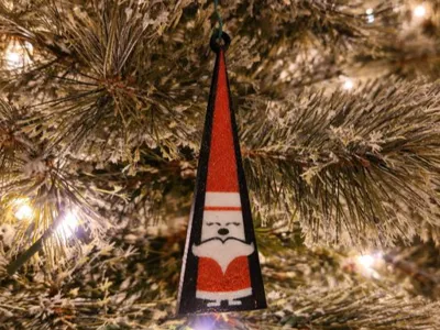 Vintage Style Santa Ornament