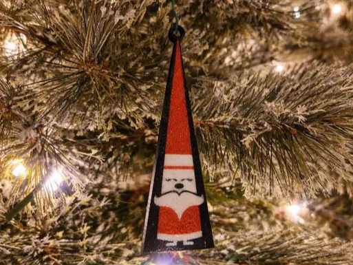 Vintage Style Santa Ornament
