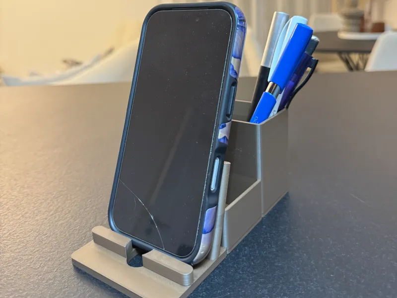 OrgaDesk mit Handyhalterung