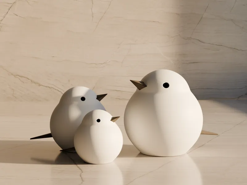 Stylish Bird Trio – Minimalist Home Decor