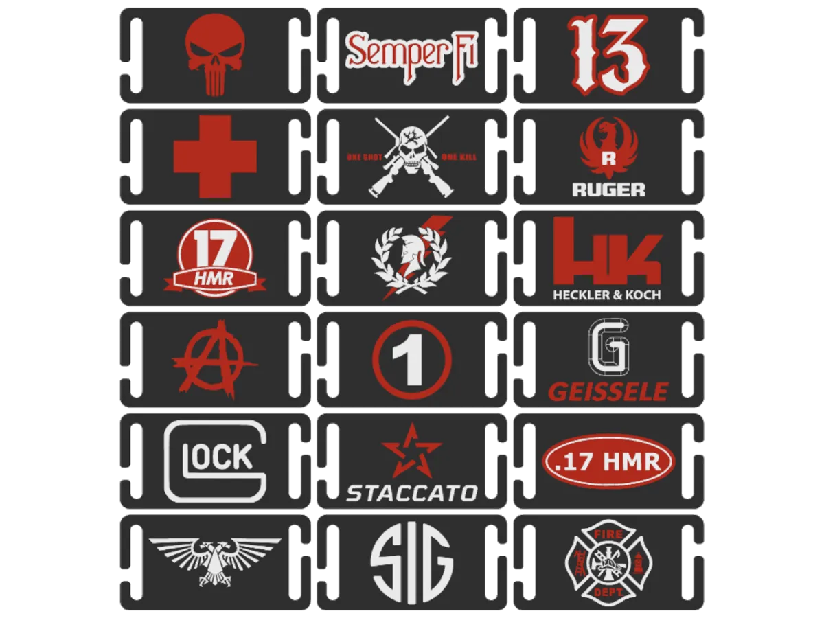 Machine Molle Logo Patches - asymmetric MOLLE logo attachment - Free 3D Print Model ...