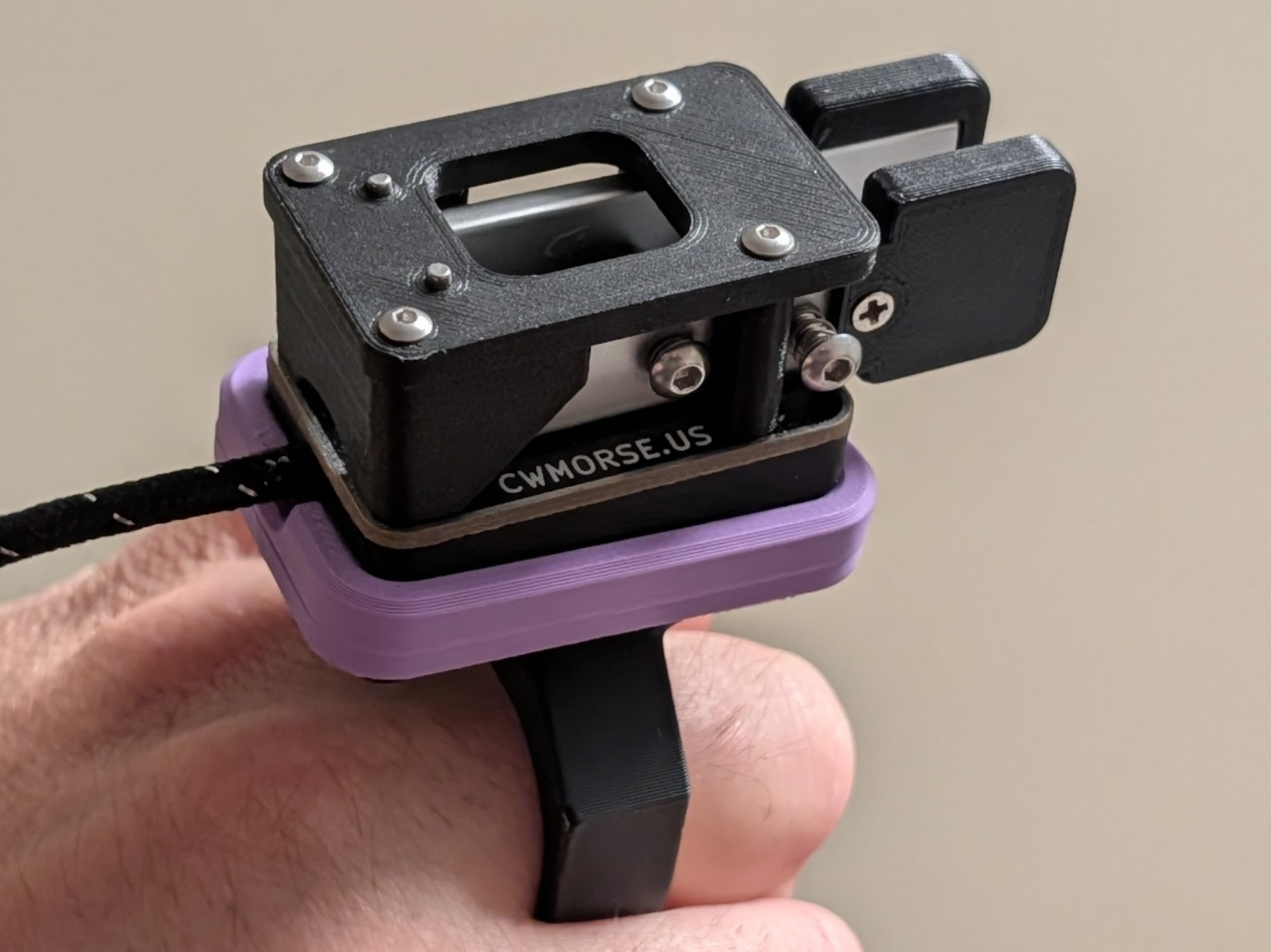 Morse Code Key Ring