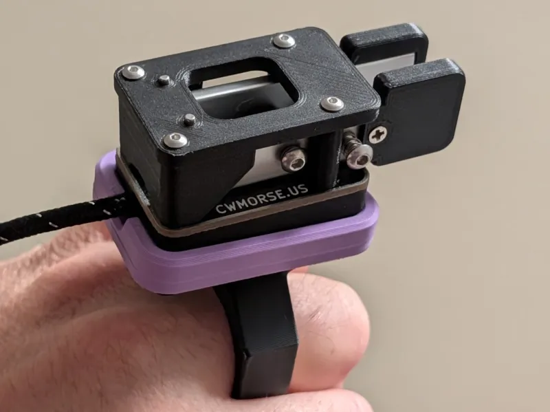 Morse Code Key Ring