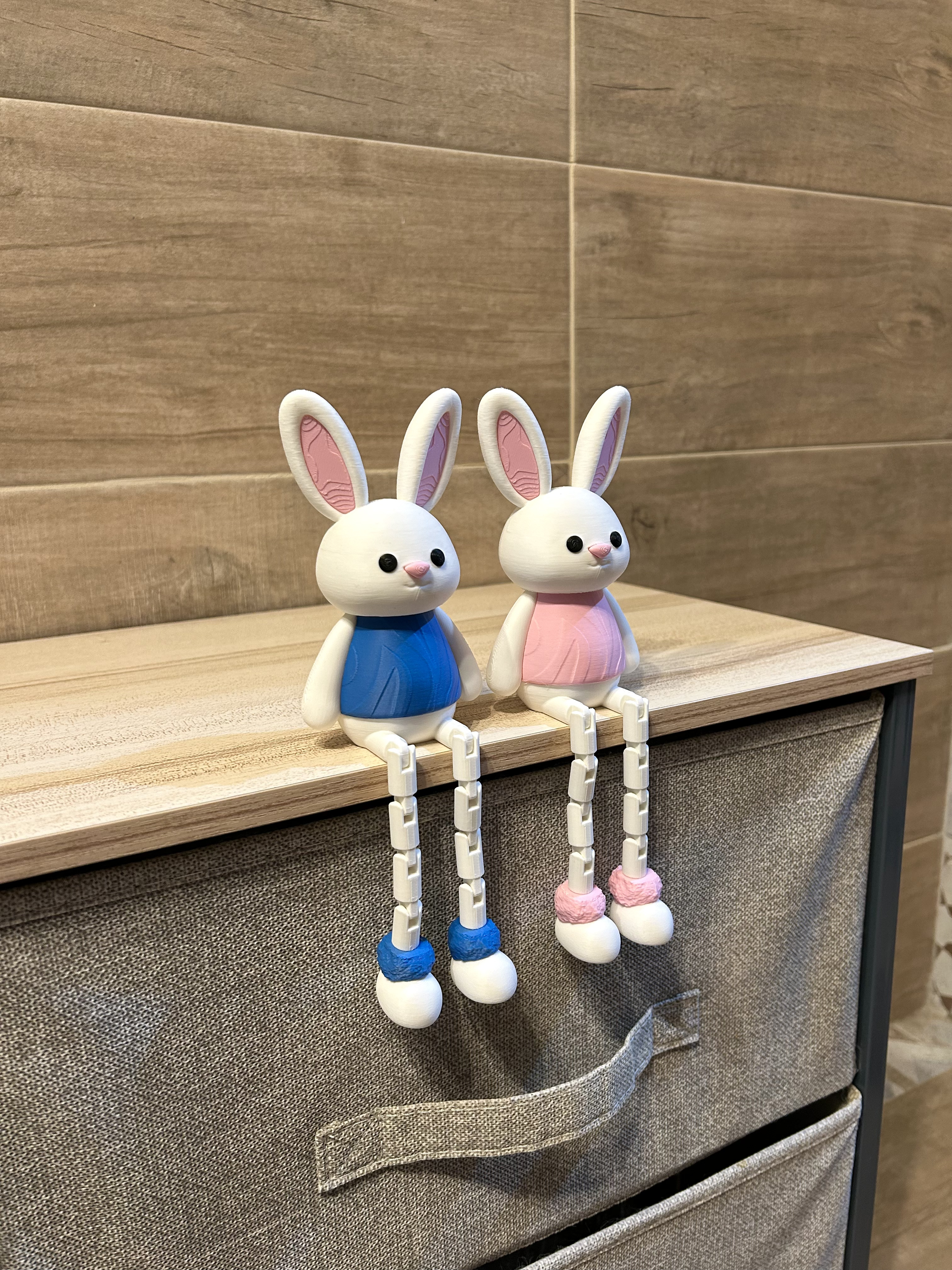 Miniatura 2 do modelo 3D Easter bunnies - No AMS - Multi-part