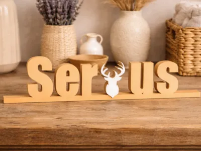 Servus Deer - Lettering / Decoration