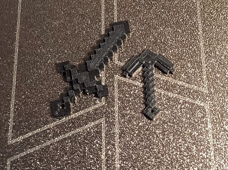 (Schlüsselanhänger) Tools im Minecraft Stil