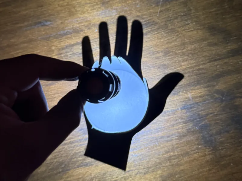 Hand Shadow Sculpture - Anamorphic 3D Illusion