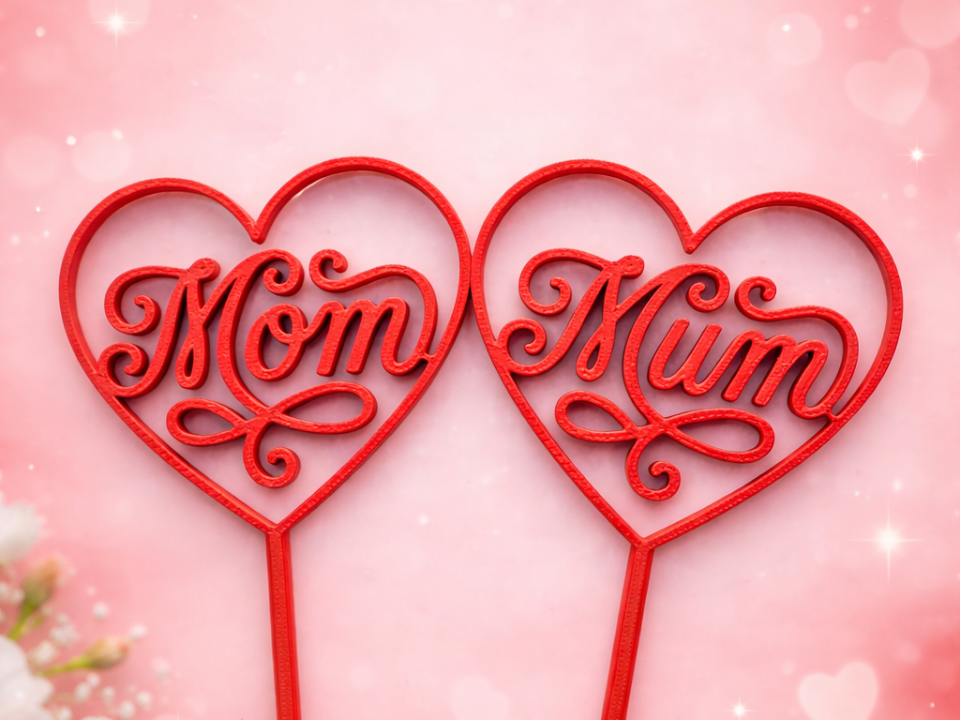 Mothers day floral pick - Mom Mum