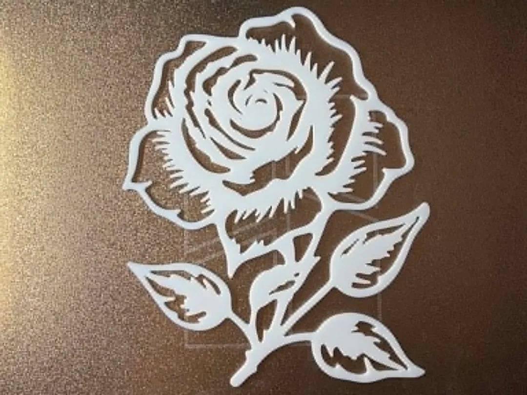 Pochoir rose