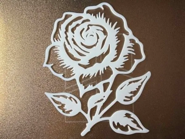 Pochoir rose