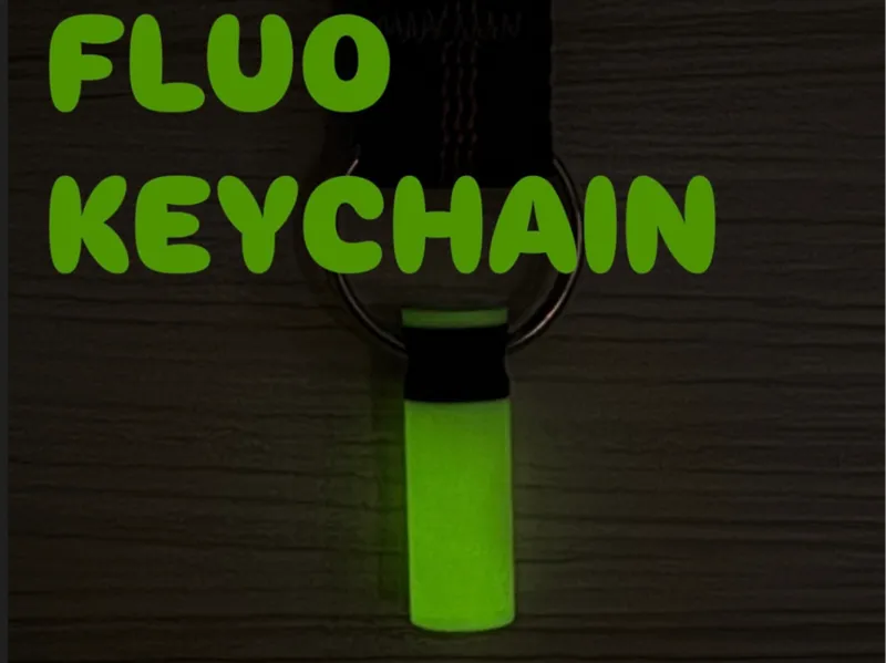 SIMPLE FLUO KEYCHAIN