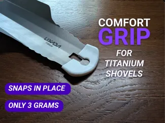 Grip for Ultralight Titanium Shovel