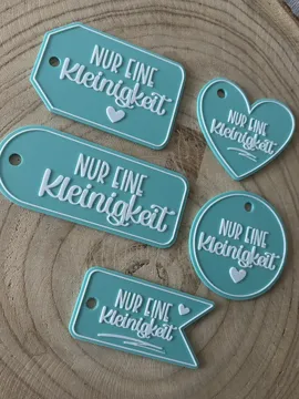 Letrero o emblema decorativo: Nur eine Kleinigkeit – Geschenkanhänger — vista de referencia 3