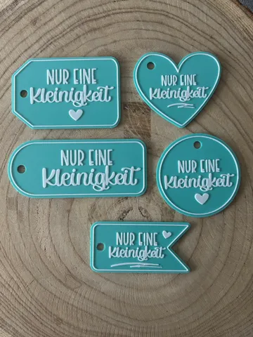 Letrero o emblema decorativo: Nur eine Kleinigkeit – Geschenkanhänger — vista de referencia 2