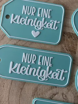 Letrero o emblema decorativo: Nur eine Kleinigkeit – Geschenkanhänger — vista de referencia 4