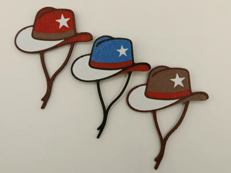 SPILLA CAPPELLO WESTERN COLORI BANDIERA DEL TEXAS