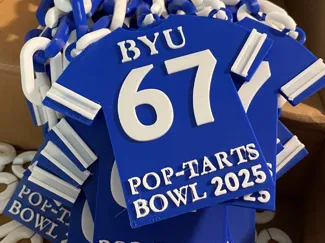 BYU 67 Jersey PopTarts Bowl 2025 Hype Chain