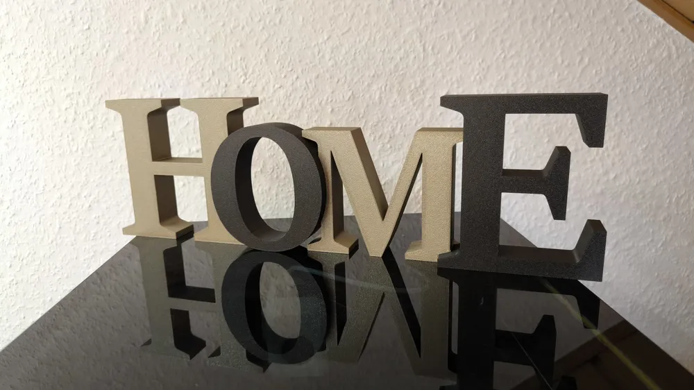 Decorative Text Home by m.a.g. MakerWorld: Download Free 3D Models