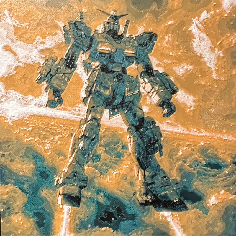 Gundam Over Clouds