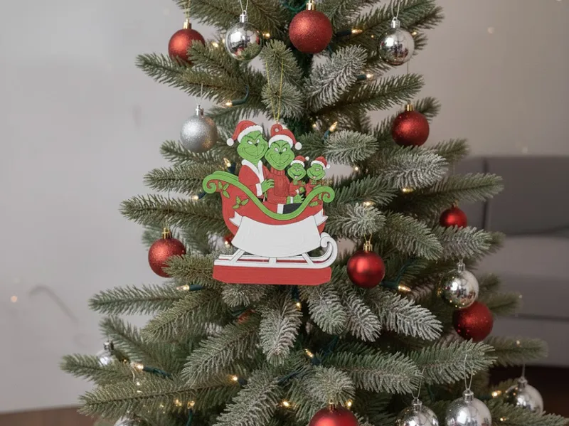 Grinch Family Ornament