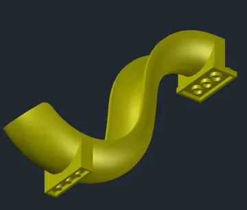 Modelo para impresión 3D: Toboggan vertical long simple voie type LEGOO — vista de referencia 5