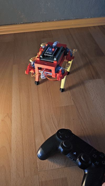 PS4 Controller gesteuerter Roboterhund
