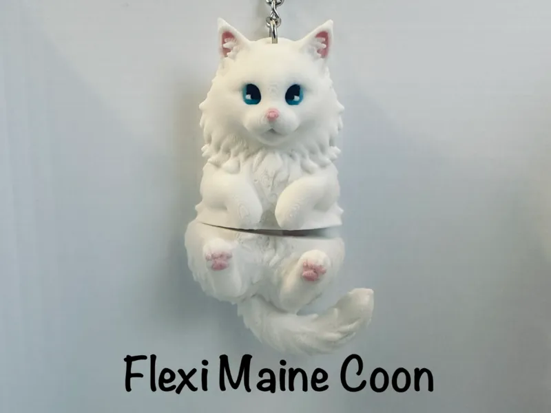 Flexi Maine Coon Keychain